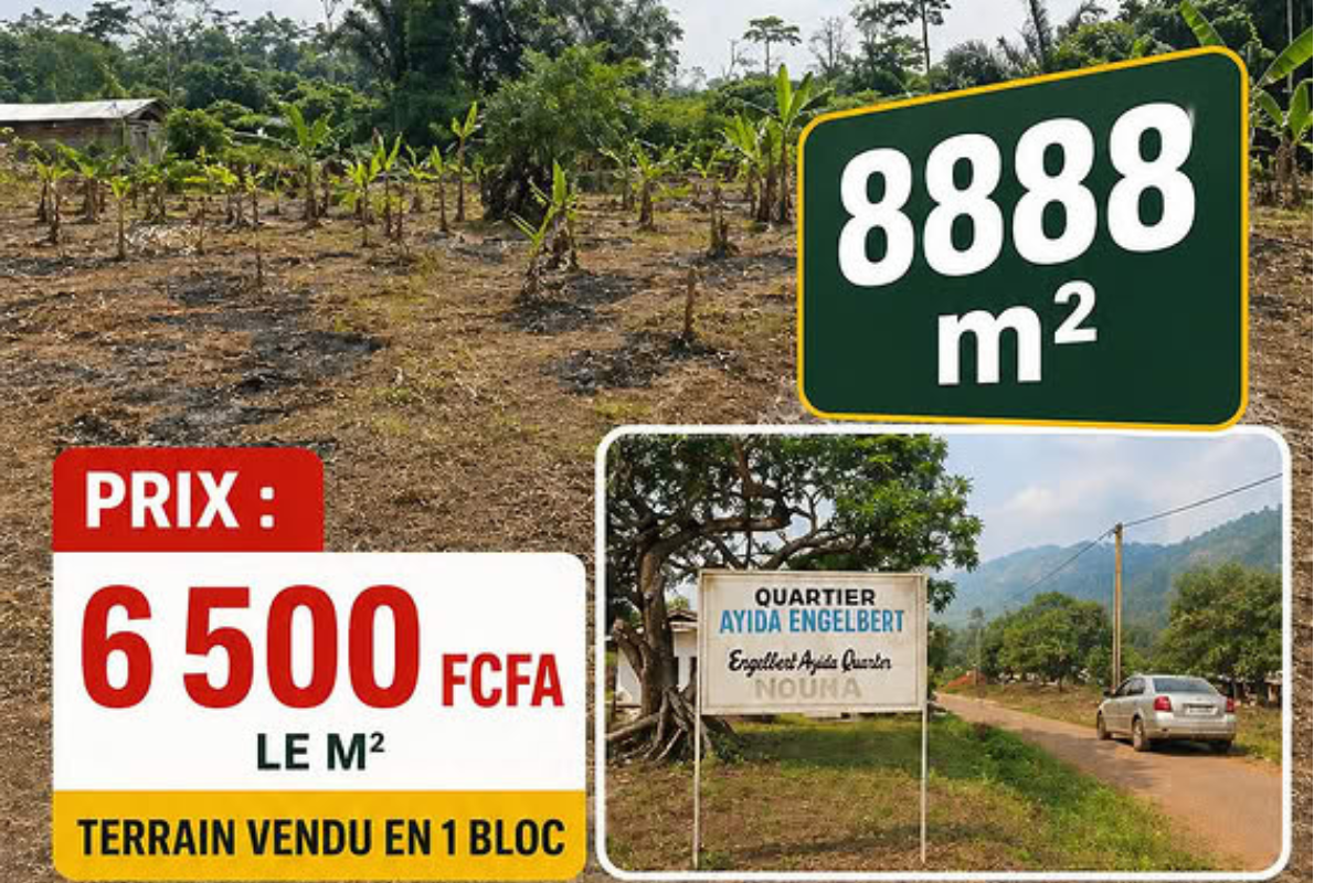 URGENT !!! 8888 M² À VENDRE EN FACE D&rsquo;UNE ÉCOLE