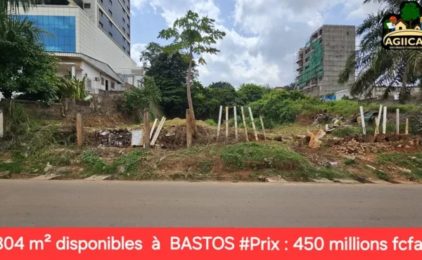 Terrain titré de 804 m² à vendre à BASTOS YAOUNDÉ